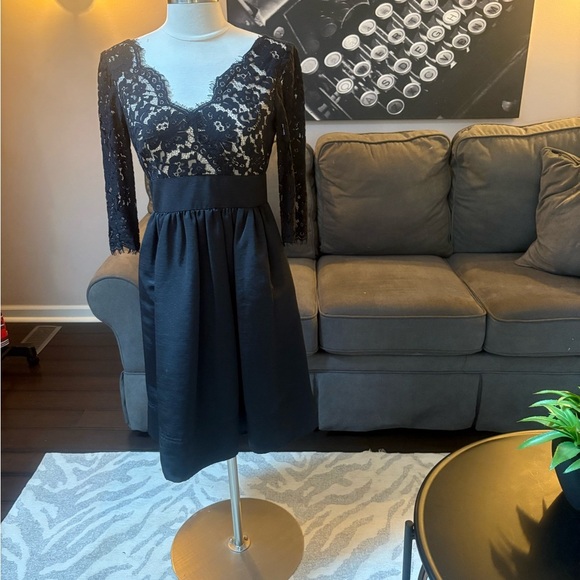 Eliza J Black Lace Cocktail Dress – Size 2 - Picture 1 of 4
